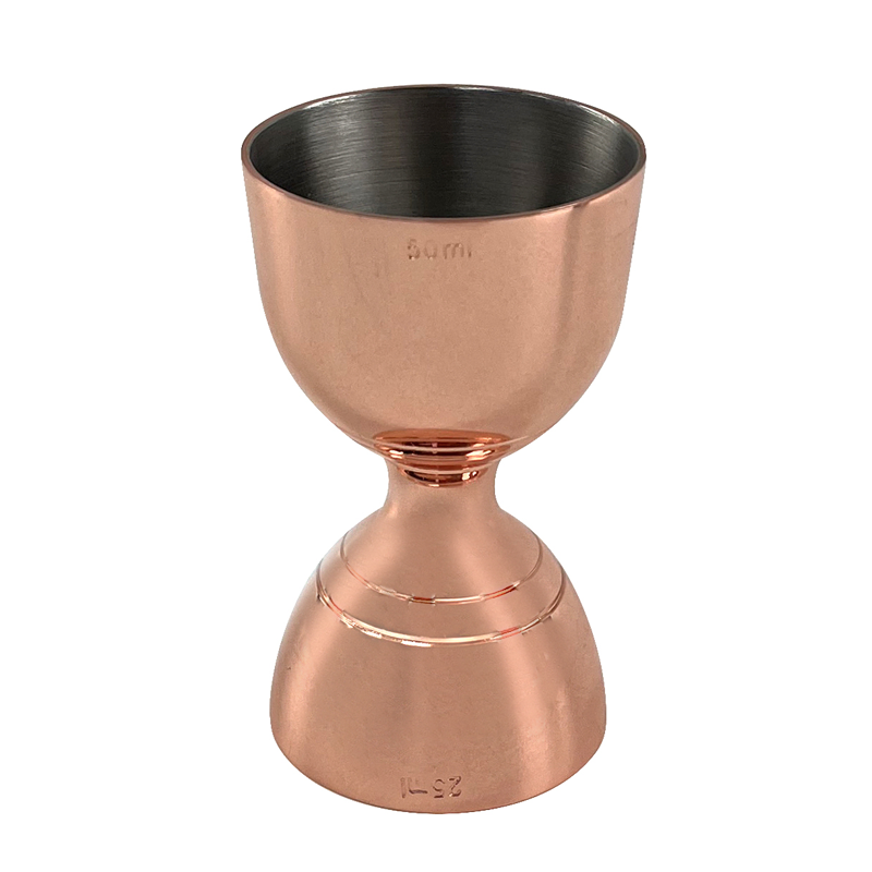 Bar Bell Cocktail Jigger – Copper Plated 25ml/50ml