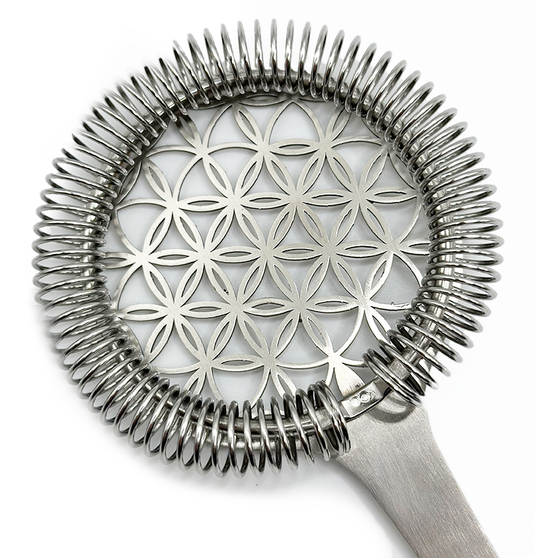 Flower-Style Hawthorne Cocktail Strainer – Stainless Steel