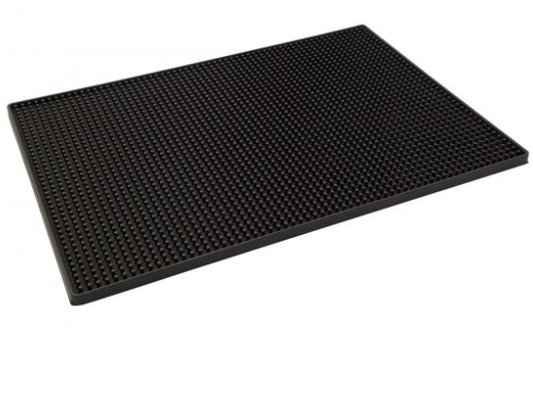 Black Rubber Bar Mat – 30 x 45cm