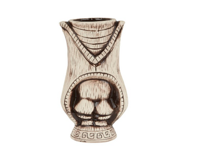 Ceramic Kane Tiki Mug – 400ml Light & Coffee Brown