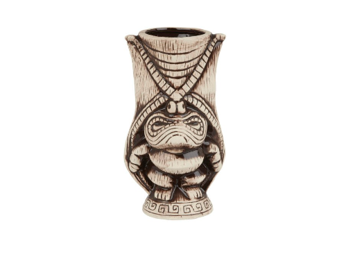 Ceramic Kane Tiki Mug – 400ml Light & Coffee Brown