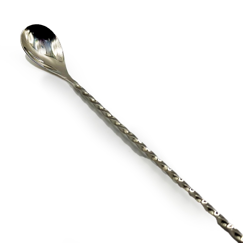 40cm Stainless Steel Cocktail Bar Spoon with Fork
