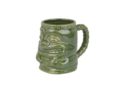 Ceramic Tiki Mug with Handle – 425ml Sea Green