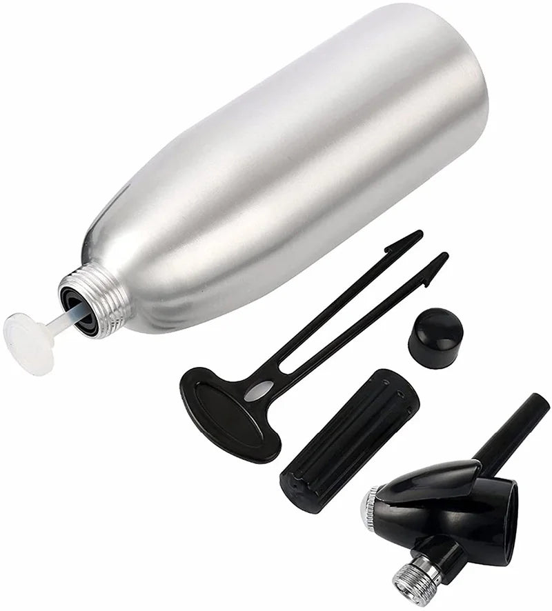 1L Aluminium Soda Water Siphon – Silver