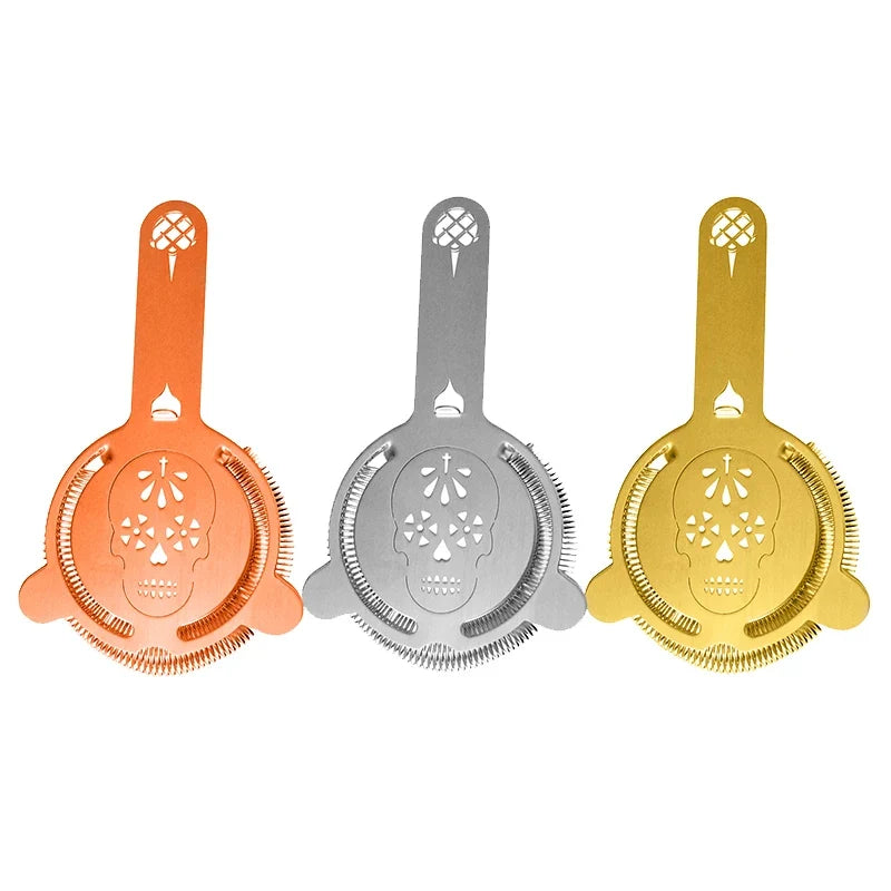 Skull Hawthorne Cocktail Strainer – 304 Stainless Steel