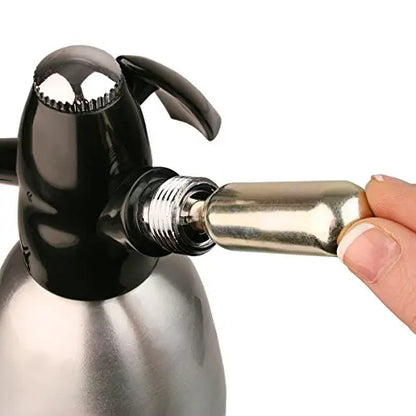 1L Aluminium Soda Water Siphon – Silver