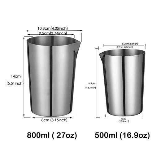500ml Stainless Steel Cocktail Mixing Tin