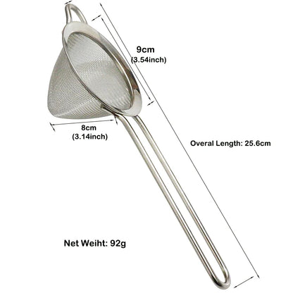 Fine Mesh Cone Cocktail Strainer – Stainless Steel